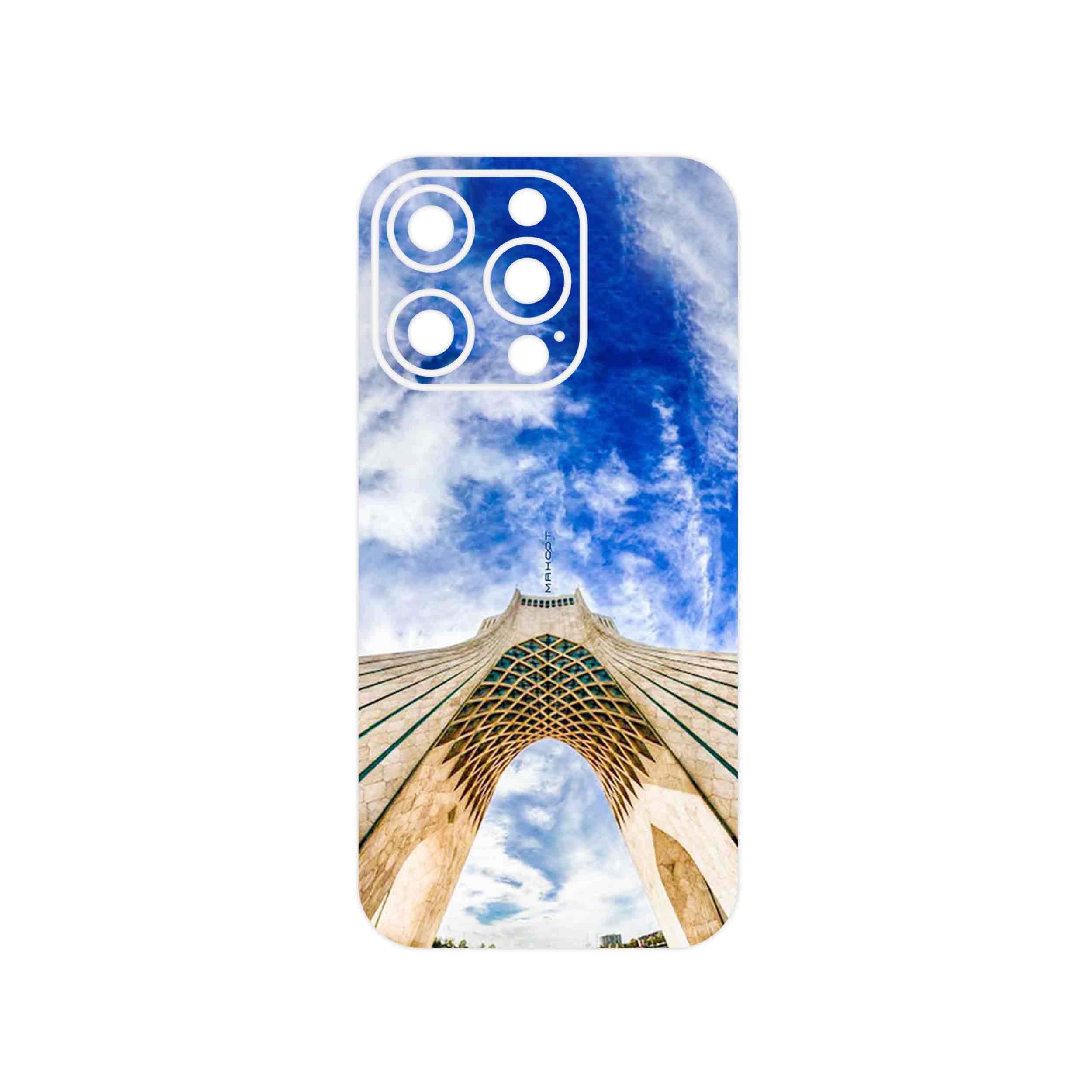 برچسب پوششی ماهوت مدل AZADI_Tower مناسب برای گوشی موبایل اپل iPhone 14 Pro