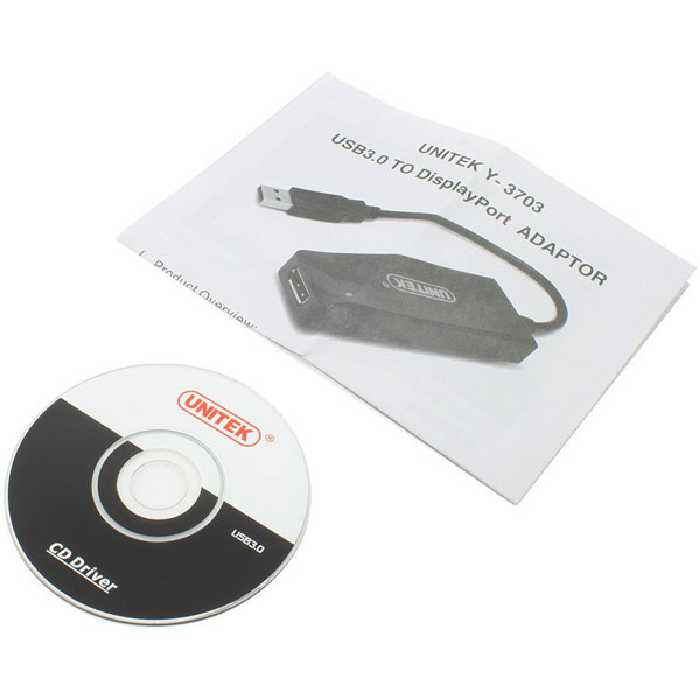 مبدل USB3.0 به Display Port یونیتک مدل Y-3703