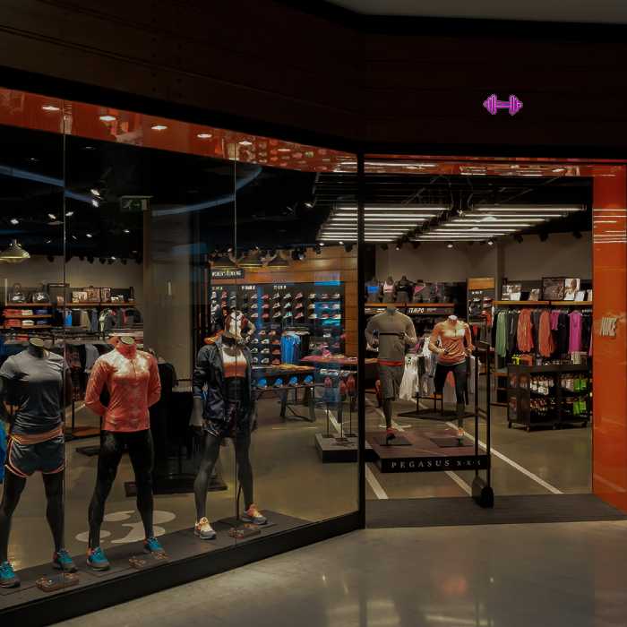 چراغ دیواری نئون دیزاین طرح Dumbbell_PR