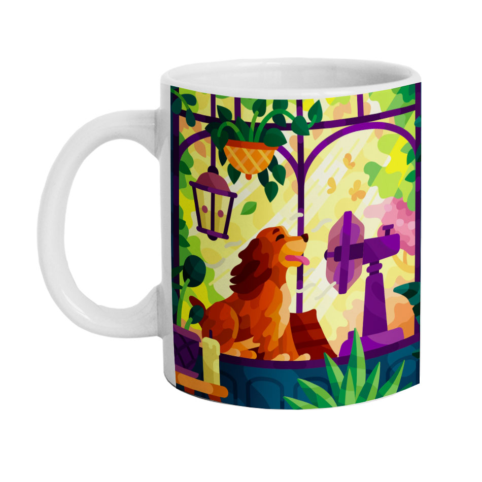 ماگ دارلی طرح فانتزی سگ مدل M907