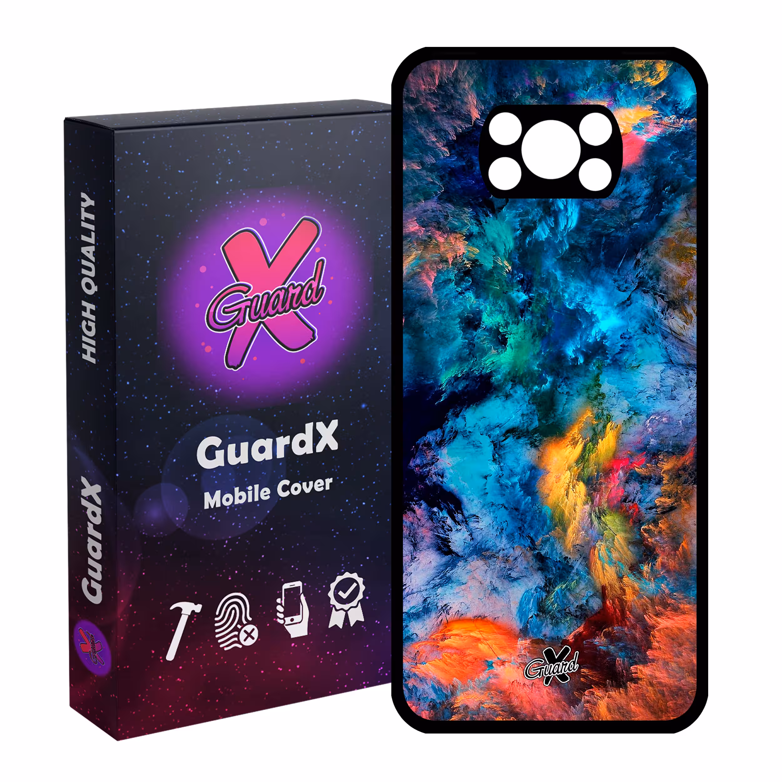 کاور گارد ایکس طرح Colors مدل Glass10117 مناسب برای گوشی موبایل شیائومی Poco X3 Pro
