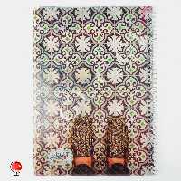 دفتر 50 برگ اپادانا سیمی جلد طلقی سیمی طرح کفش کد3292