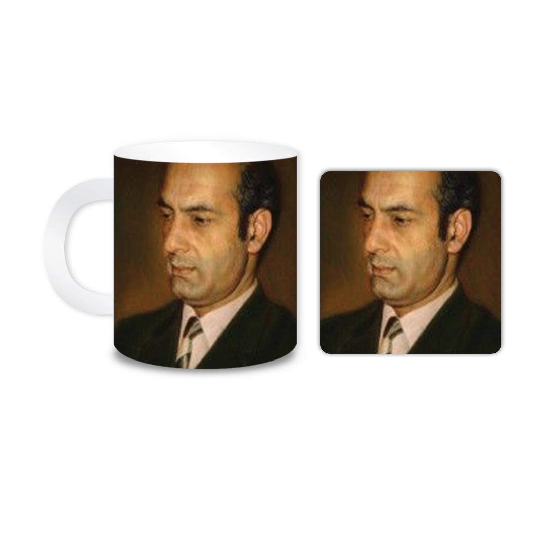 ماگ مدل دکترشریعتی کد 1144 به همراه زیر لیوانی