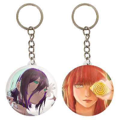 جاکلیدی خندالو مدل پاور و ریزه انیمه مرد اره ای کد 1785717850 مجموعه 2 عددی