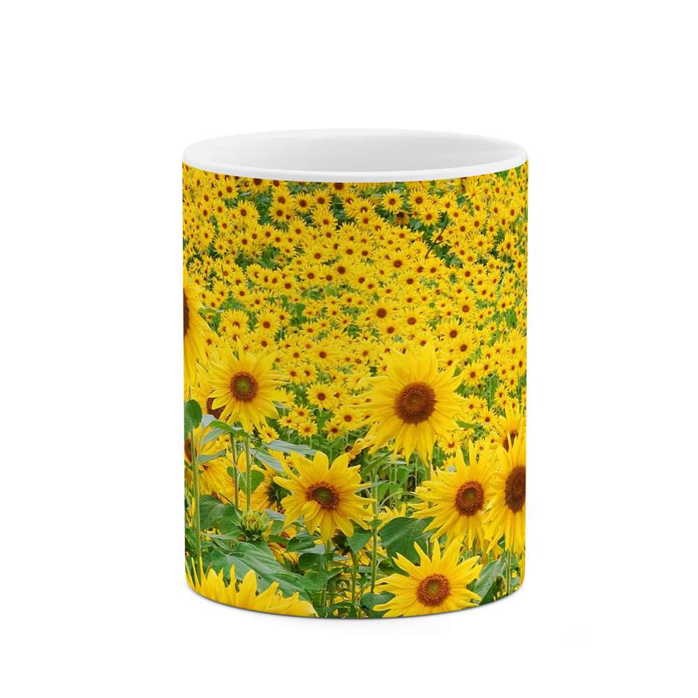 ماگ طرح گل آفتابگردان مدل mgs12012