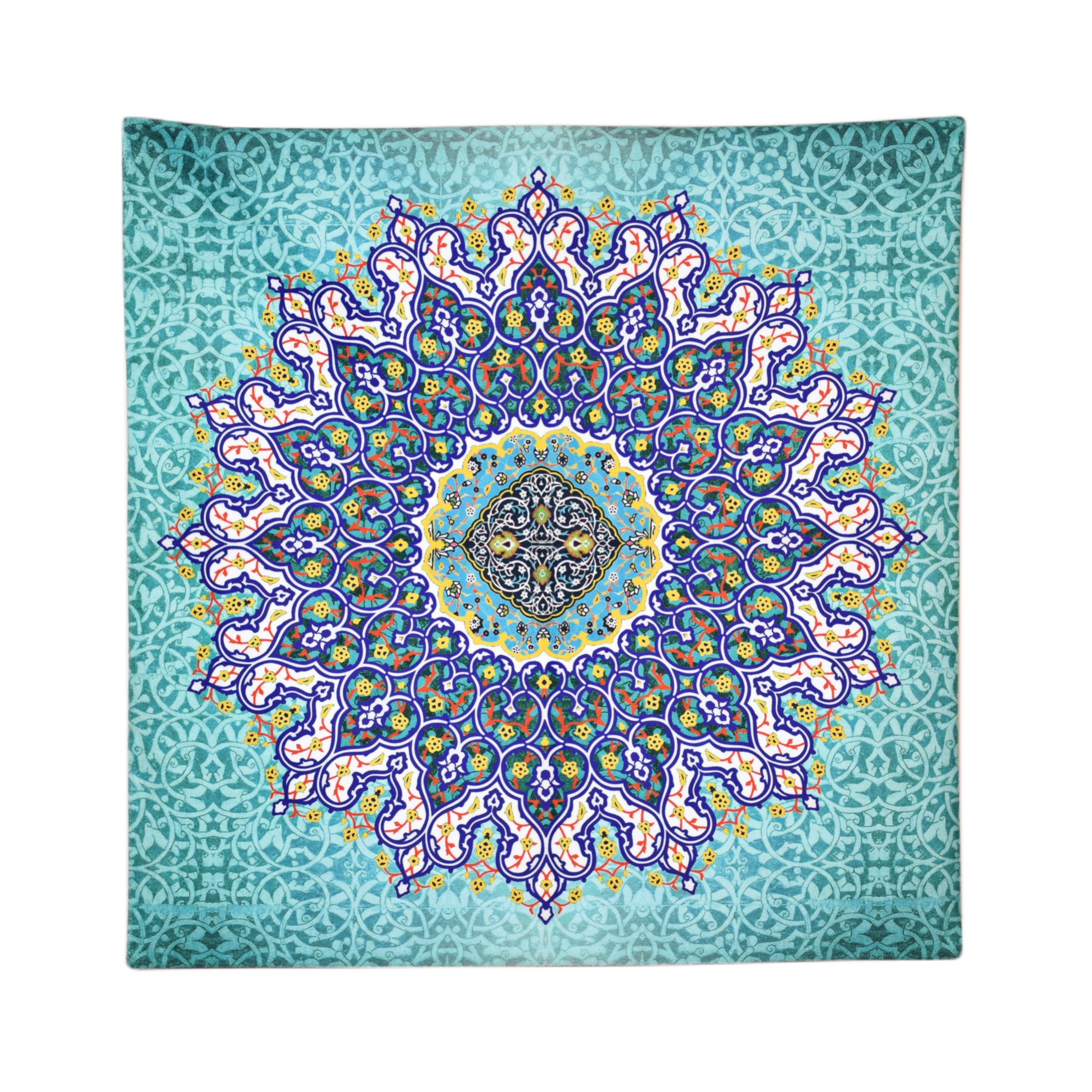 رومیزی مدل مخمل طرح کاشی کد 112