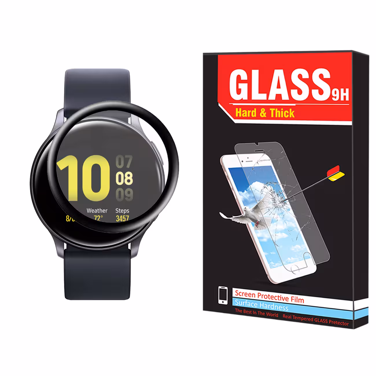 محافظ صفحه نمایش نانو هارد اند تیک مدل NHT مناسب برای ساعت هوشمند سامسونگ Galaxy Watch Active 44mm