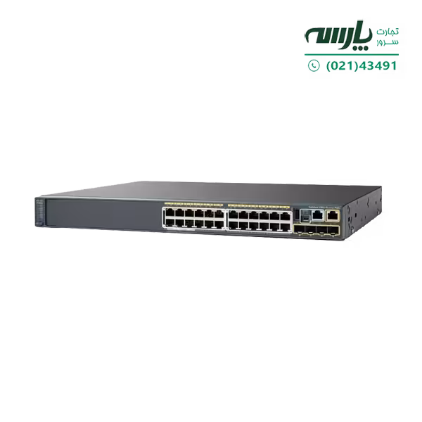 سوئیچ شبکه سیسکو 24 پورت WS-C2960S-24PS-L