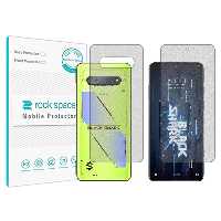گلس صفحه نمایش و پشت گوشی شیائومی Black shark 5 RS مدل نانو هیدروژل گیمینگ برند راک اسپیس کدSS