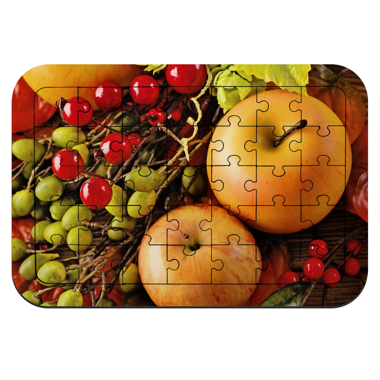 پازل 35 تکه طرح میوه های پاییزی مدل NI1139