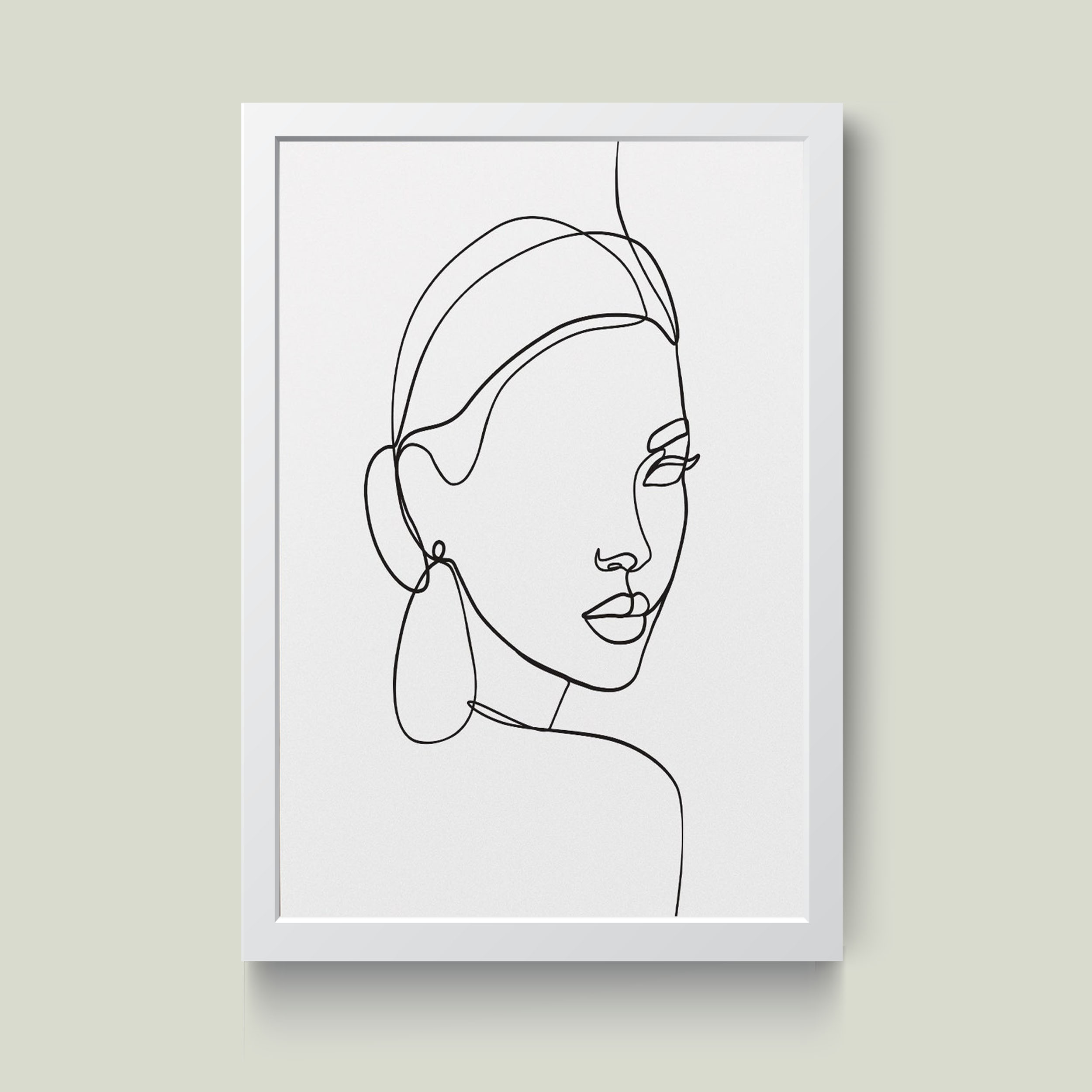 تابلو مدل مینیمال Girl کدm2493-w