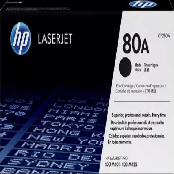 کارتریج تونر مشکی طرح اصلی HP مدل 80A