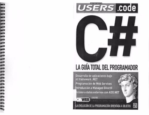 خرید و دانلود نسخه کامل کتاب C# La guía total del programador