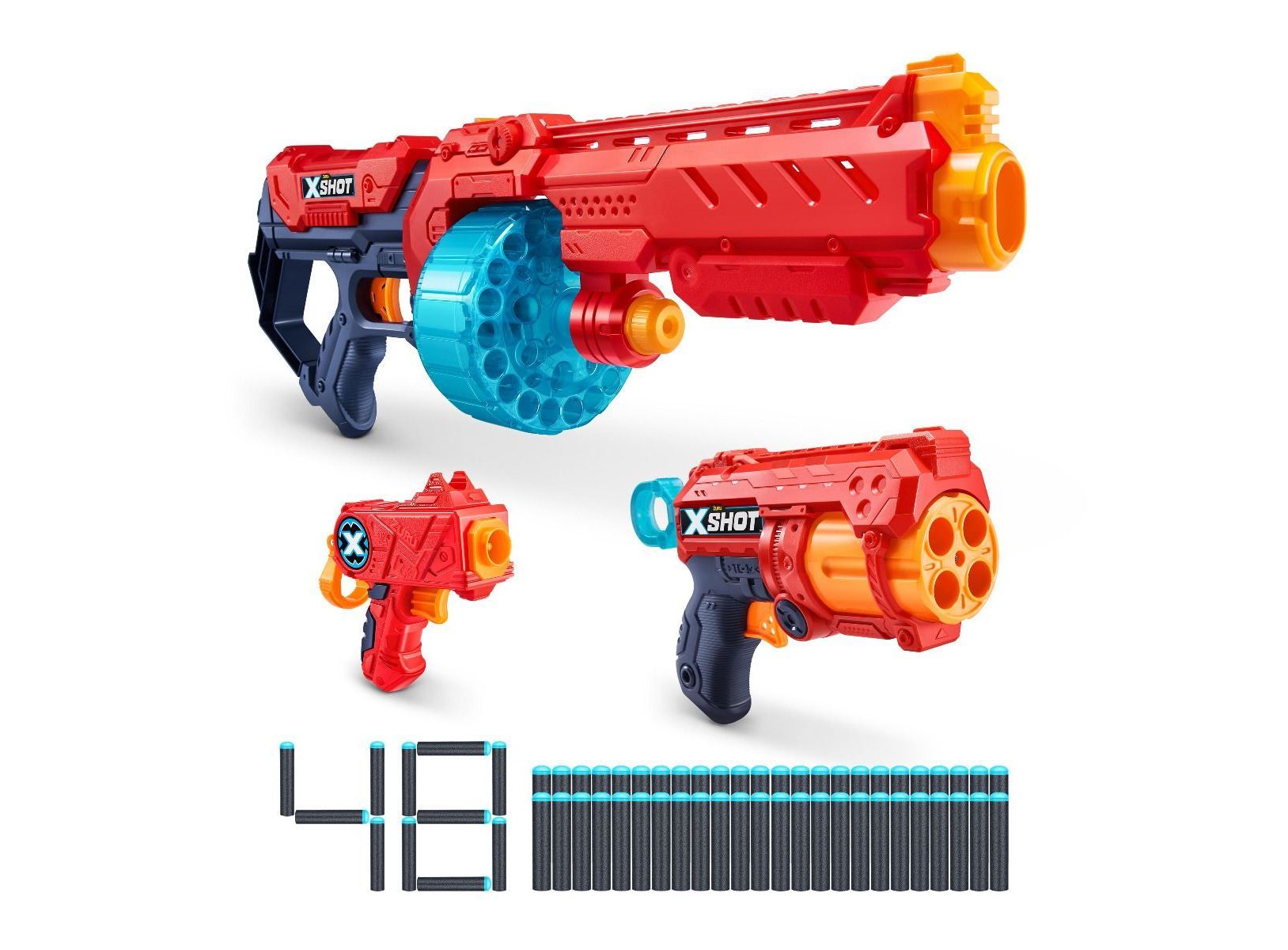 خرید پک 3 تایی تفنگ‌های ایکس شات X-Shot Combo Pack Red با بهترین قیمت