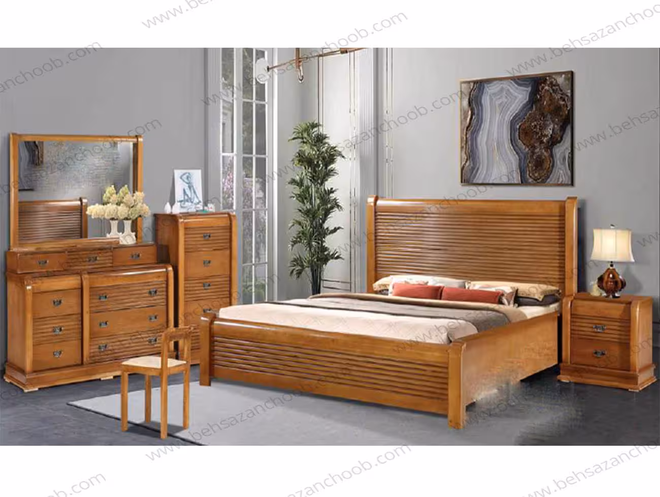 سرویس خواب چوبی رئال N2902