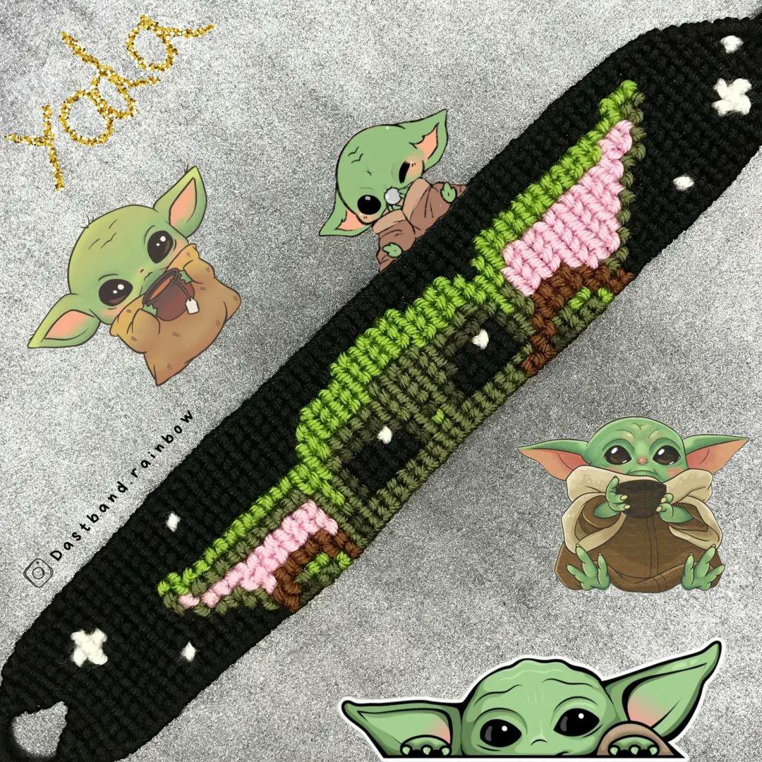 دستبند بافتنی بیبی یودا 