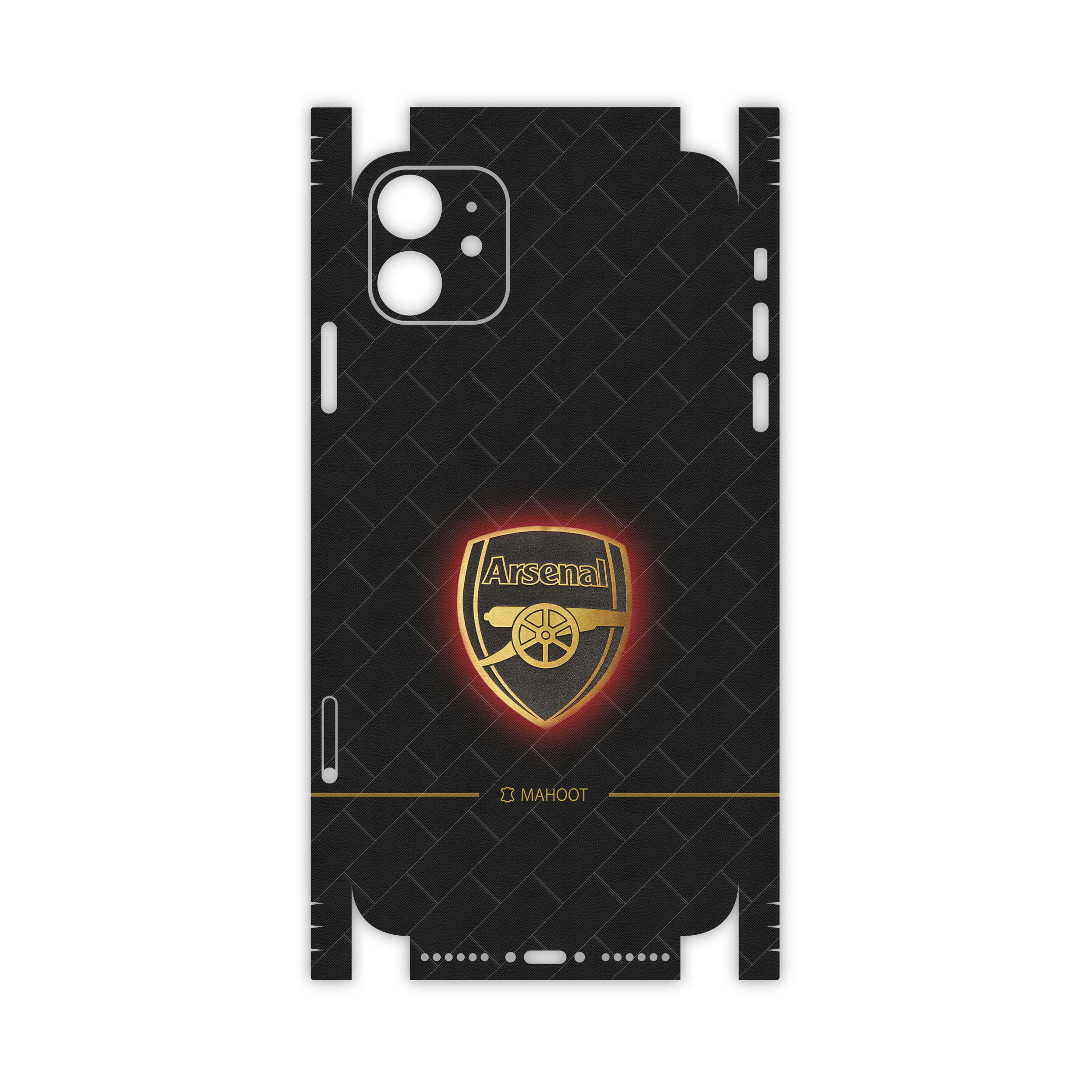 برچسب پوششی ماهوت مدل Arsenal-FC-FullSkin مناسب برای گوشی موبایل اپل iPhone 11