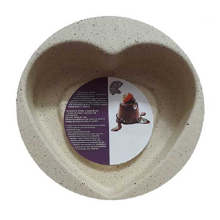 قالب کیک به گز مدل قلب کف برجسته