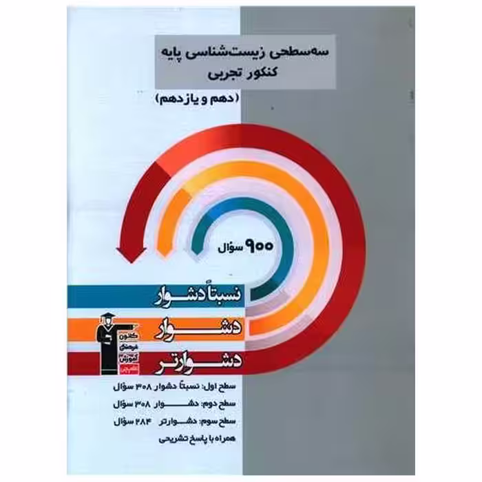 کتاب سه سطحی زیست شناسی پایه کنکور تجربی دهم و یازدهم دشوار (5497) اثر علی رفیعی