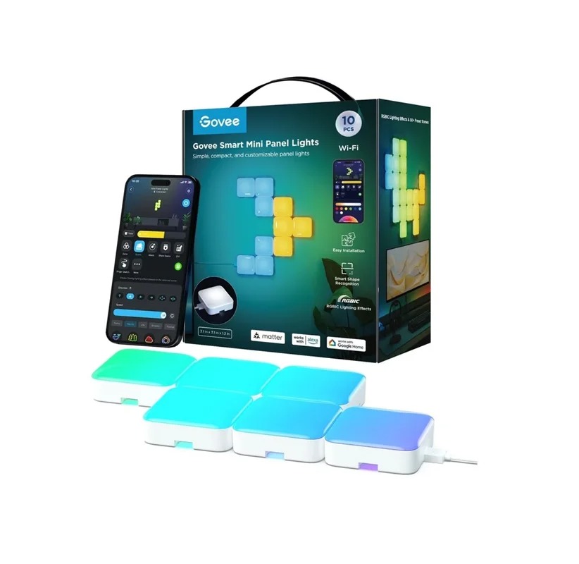خرید پنل هوشمند Govee Mini Panel Lights H8069 با بهترین قیمت
