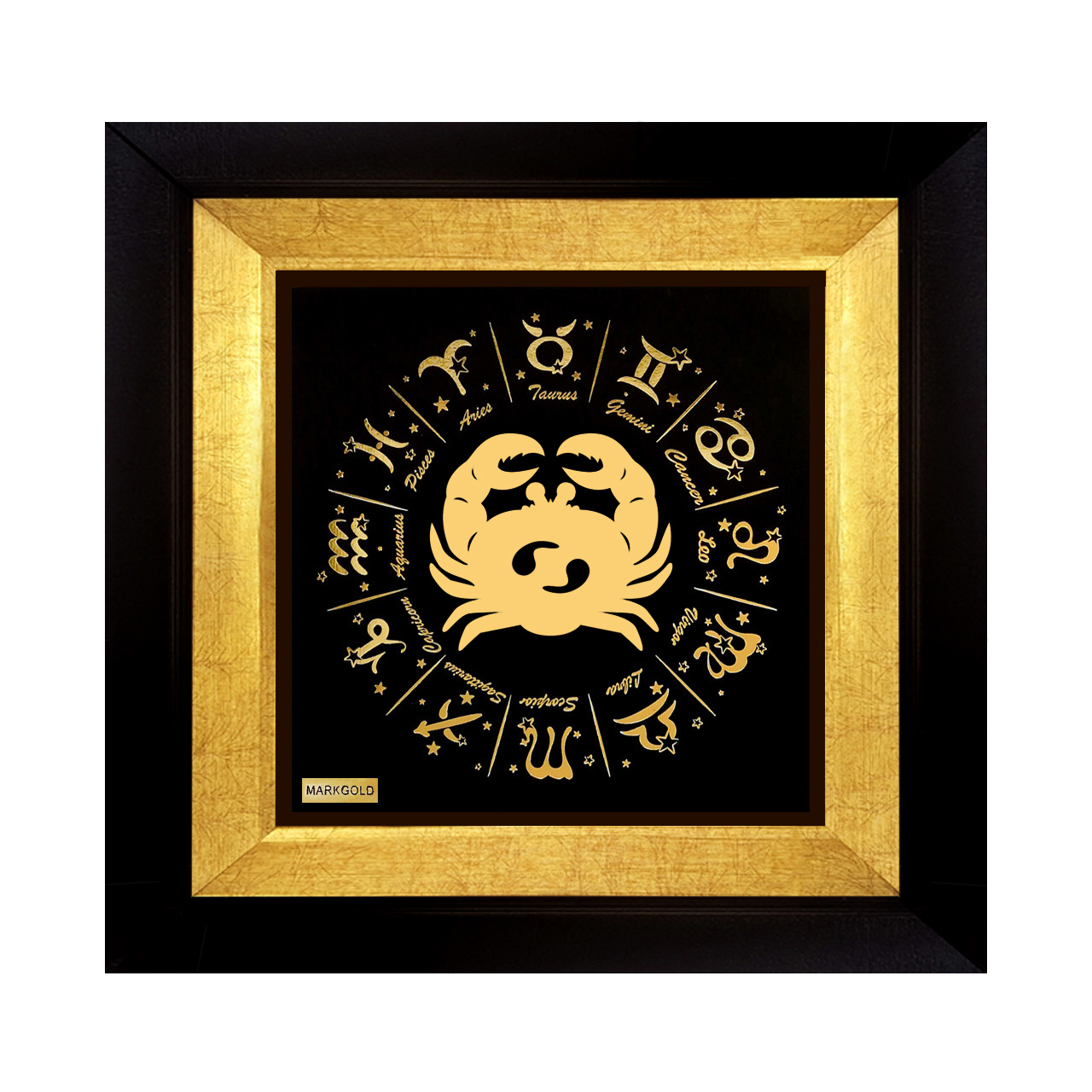 تابلو طلاکوب مارک گلد طرح ماه تولد تیر کد TSH102