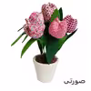 گلدان به همراه گل مصنوعی کد 718