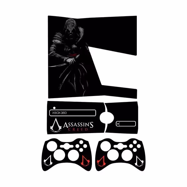 برچسب ایکس باکس 360 اسلیم طرح Assassins Creed کد 4 مجموعه 4 عددی