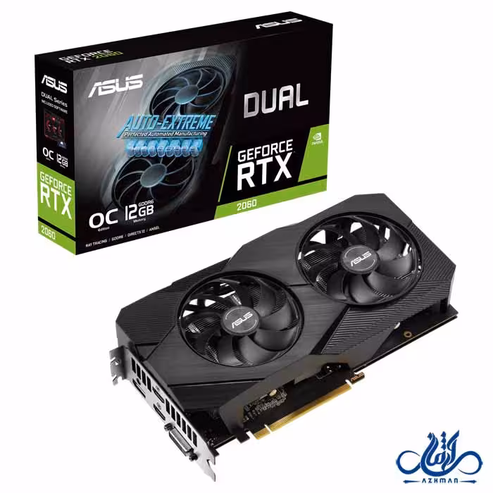 کارت گرافیک ایسوس RTX 2060 OC Dual 12GB