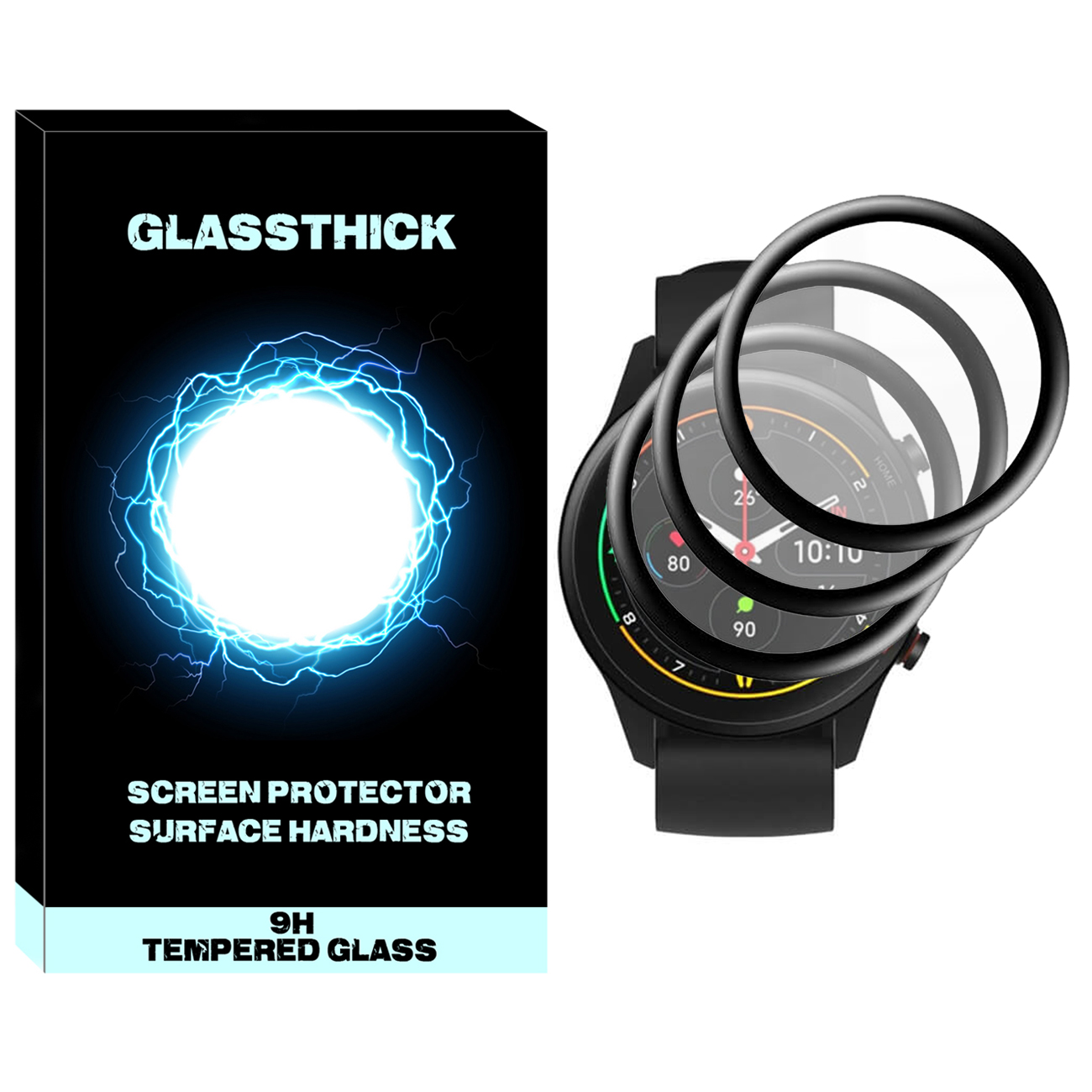محافظ صفحه نمایش نانو گلستیک مدل NGL مناسب برای ساعت هوشمند شیائومی Mi Watch بسته سه عددی