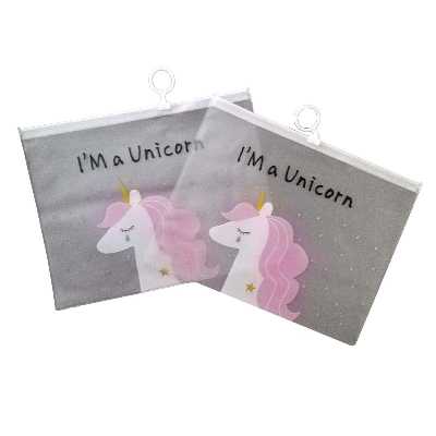 پوشه زیپ دار مدل یونیکورن و ستاره کد 8852