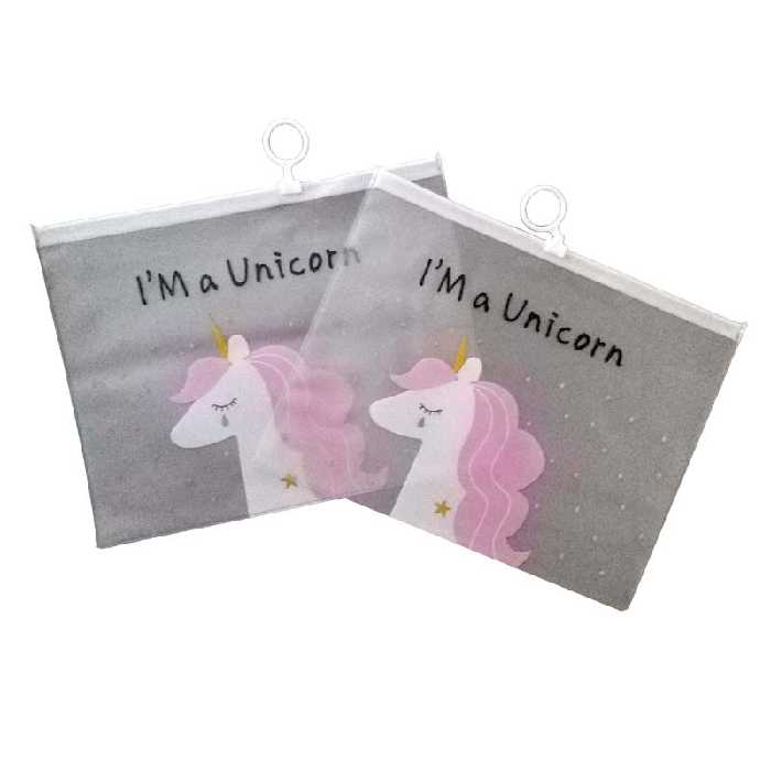 پوشه زیپ دار مدل یونیکورن و ستاره کد 8852