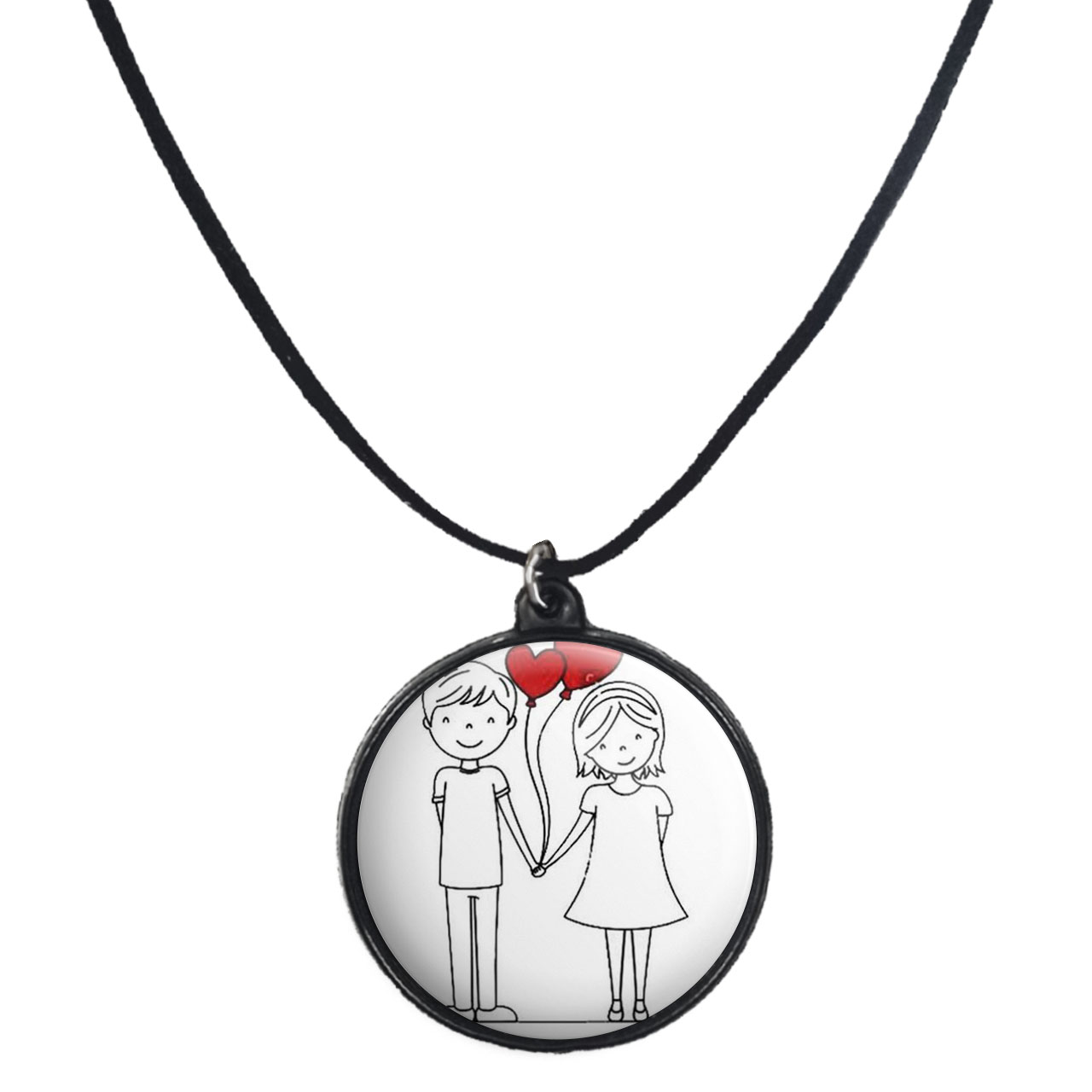 گردنبند پرمانه طرح عاشقانه کد pmb.5513 مدل دو طرفه