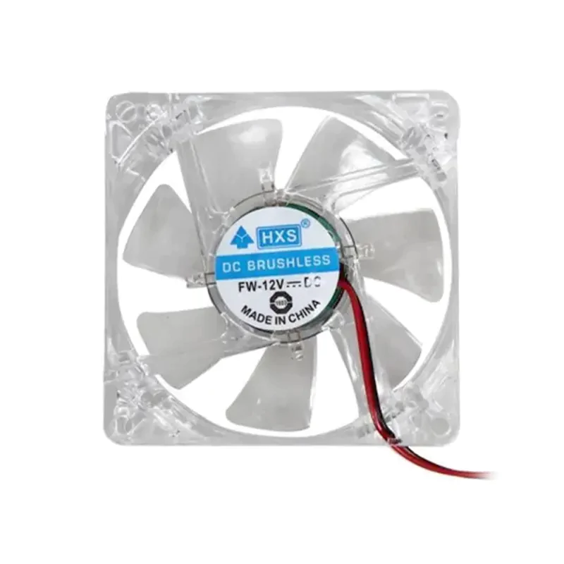 فن کیس 8×8 مدل HXS شیشه ای نوردار
