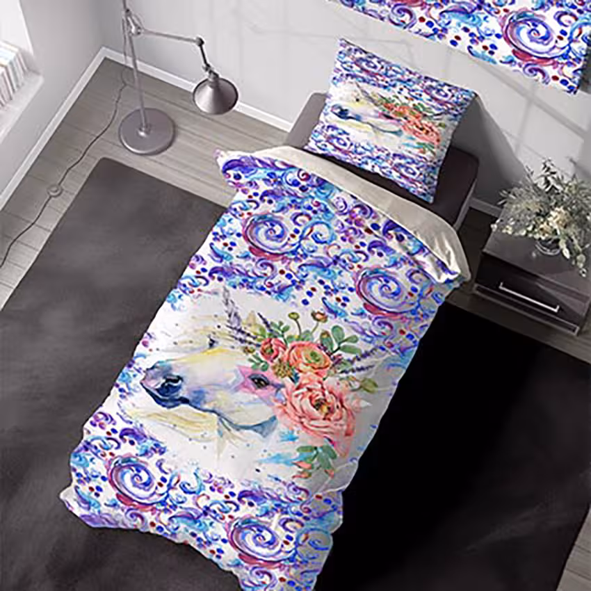 روتختی یکنفره فانتزی طرح اسب SM-117011a