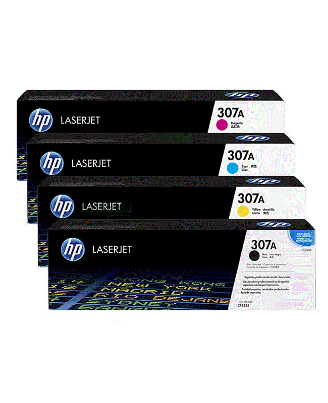ست کامل تونرکارتریج اچ پی لیزری مدل HP 307A (طرح) HP 307A 4 Color Laserjet Cartridge Pack - دوسو آی تی