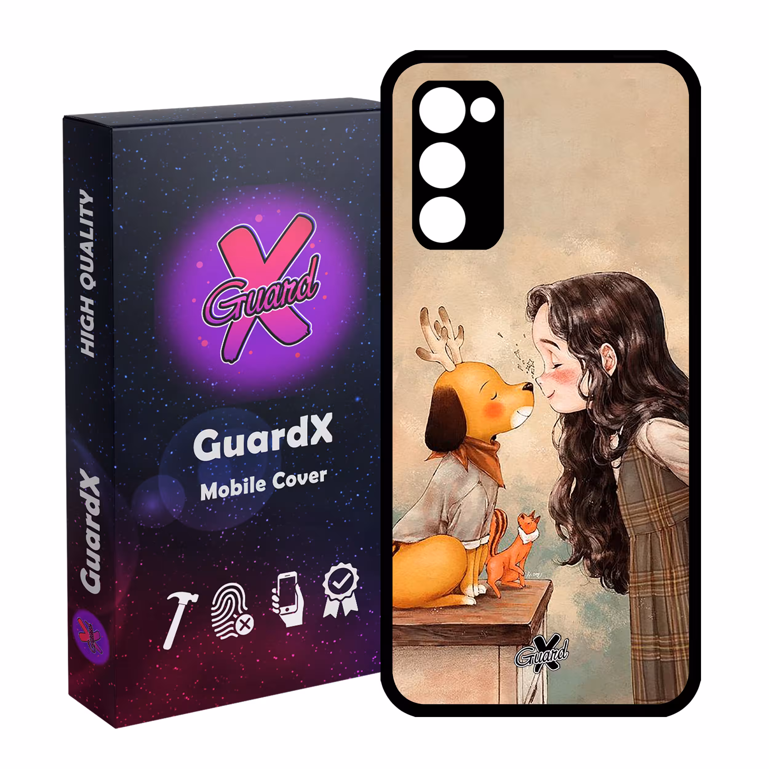 کاور گارد ایکس طرح Girl مدل Glass10323 مناسب برای گوشی موبایل سامسونگ Galaxy S20 FE