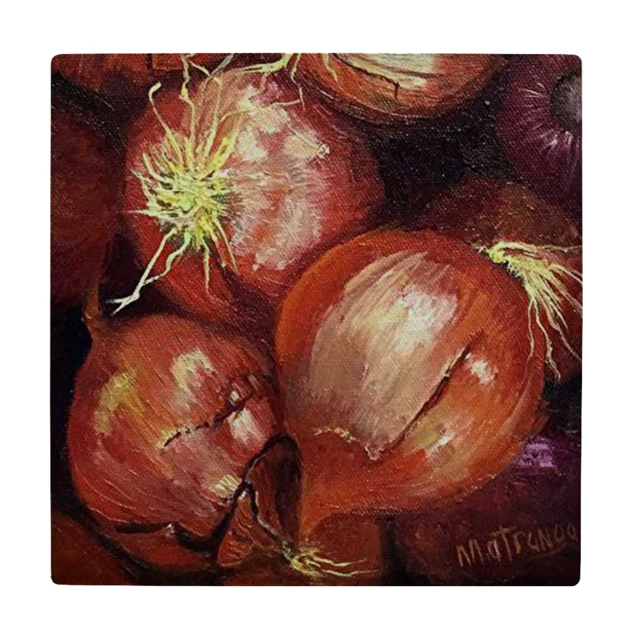 زیر لیوانی طرح نقاشی پیاز کد    4074962_2846