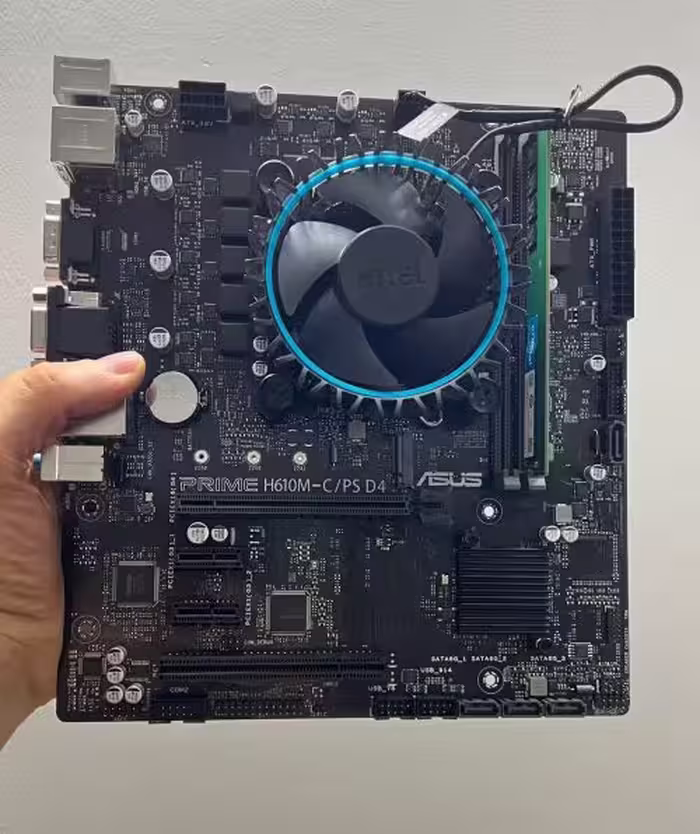 باندل ASUS H610M-A CSM و i5 12400 و 8 گیگ رم و فن