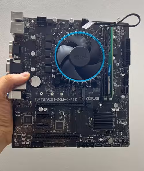 باندل ASUS H610M-A CSM و i5 12400 و 8 گیگ رم و فن
