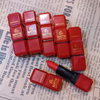 رژلب ضدآب جامد بیوتی lip stick روژلب جامد نارنجی گلبهی رنگ داغ رژ لب هدا بیوتی روژ ضدآب ماتیک اصل