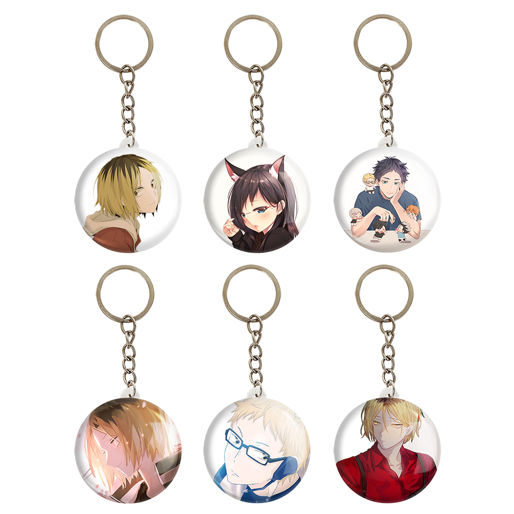 جاکلیدی خندالو مدل انیمه هایکیو Haikyu کد 984A مجموعه 6 عددی