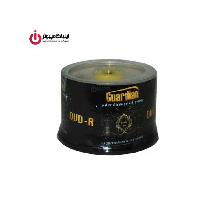 دی وی دی خام قابل چاپ گاردین بسته 50 عددی باکس دار