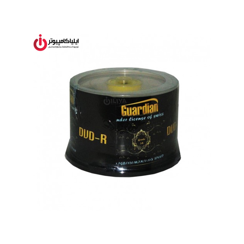 دی وی دی خام قابل چاپ گاردین بسته 50 عددی باکس دار