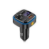 شارژر فندکی تایپ سی و یو اس بی 30 وات و گیرنده بلوتوثی رسی مدل RQ08
