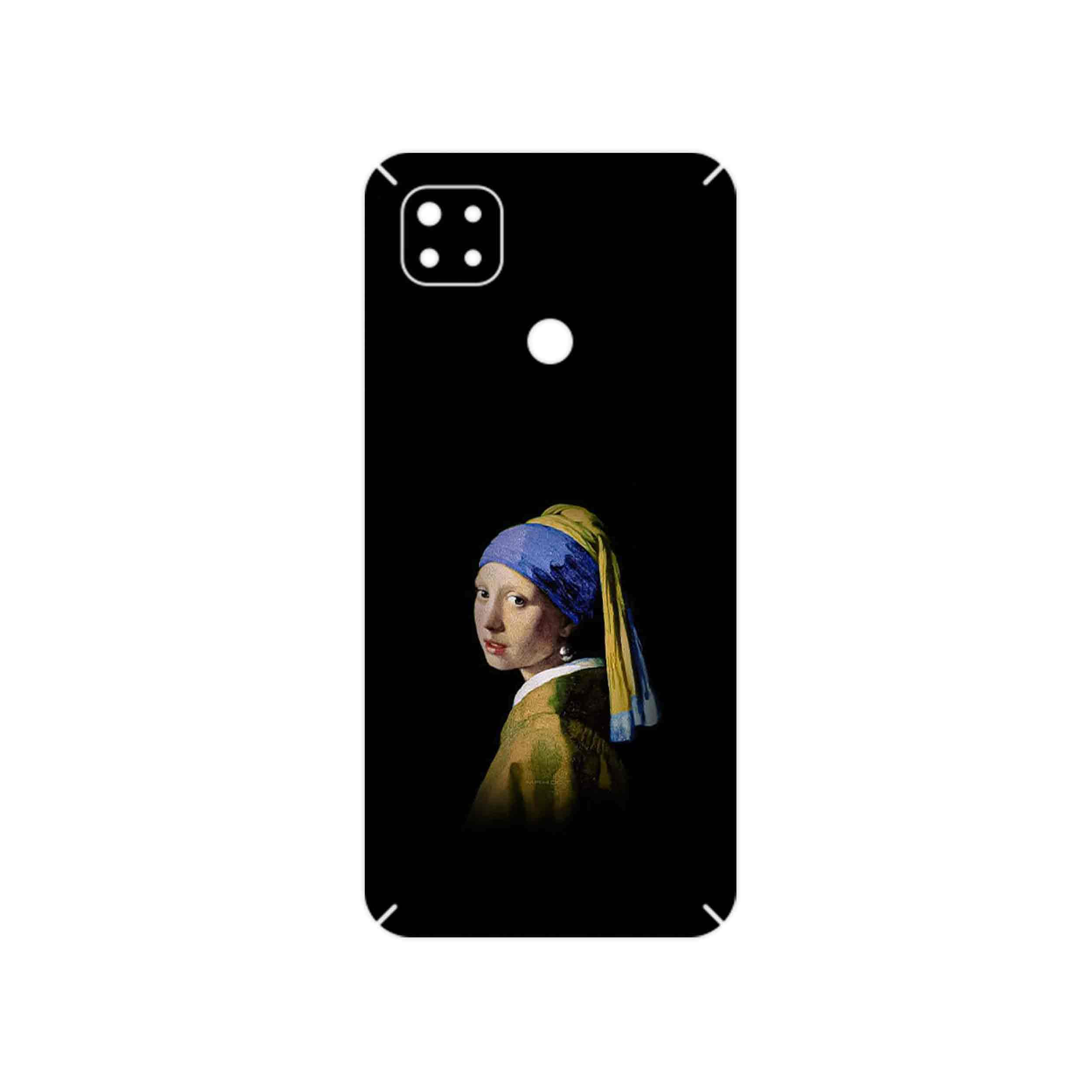 برچسب پوششی ماهوت مدل Girl with a Pearl Earring of Vermeer مناسب برای گوشی موبایل شیائومی Redmi 9 Activ
