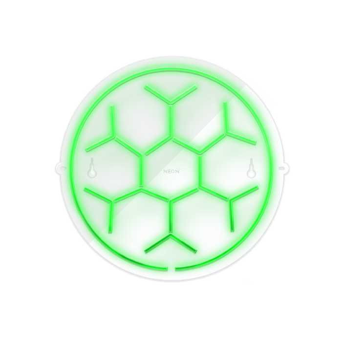 چراغ دیواری نئون دیزاین طرح Soccer-Ball-GL_GR