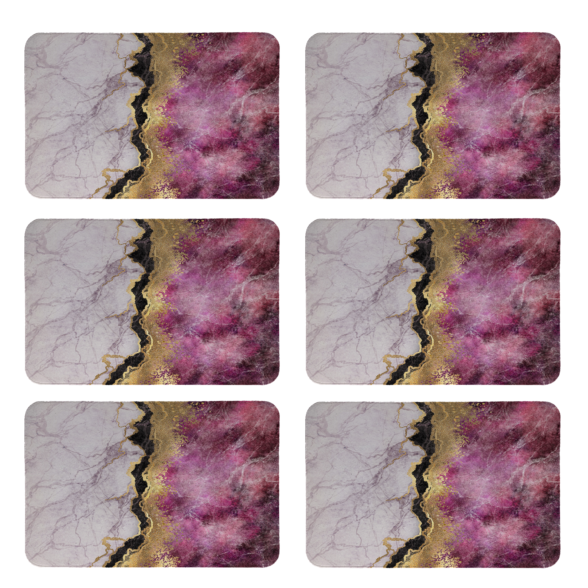 زیربشقابی طرح سنگ کد 8610 بسته 6 عددی