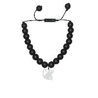 دستبند نقره هایکا طرح گربه مدل nha1-270
