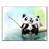 تابلو شاسی بکلیت طرح کارتونی پاندا مدل SH-13686
