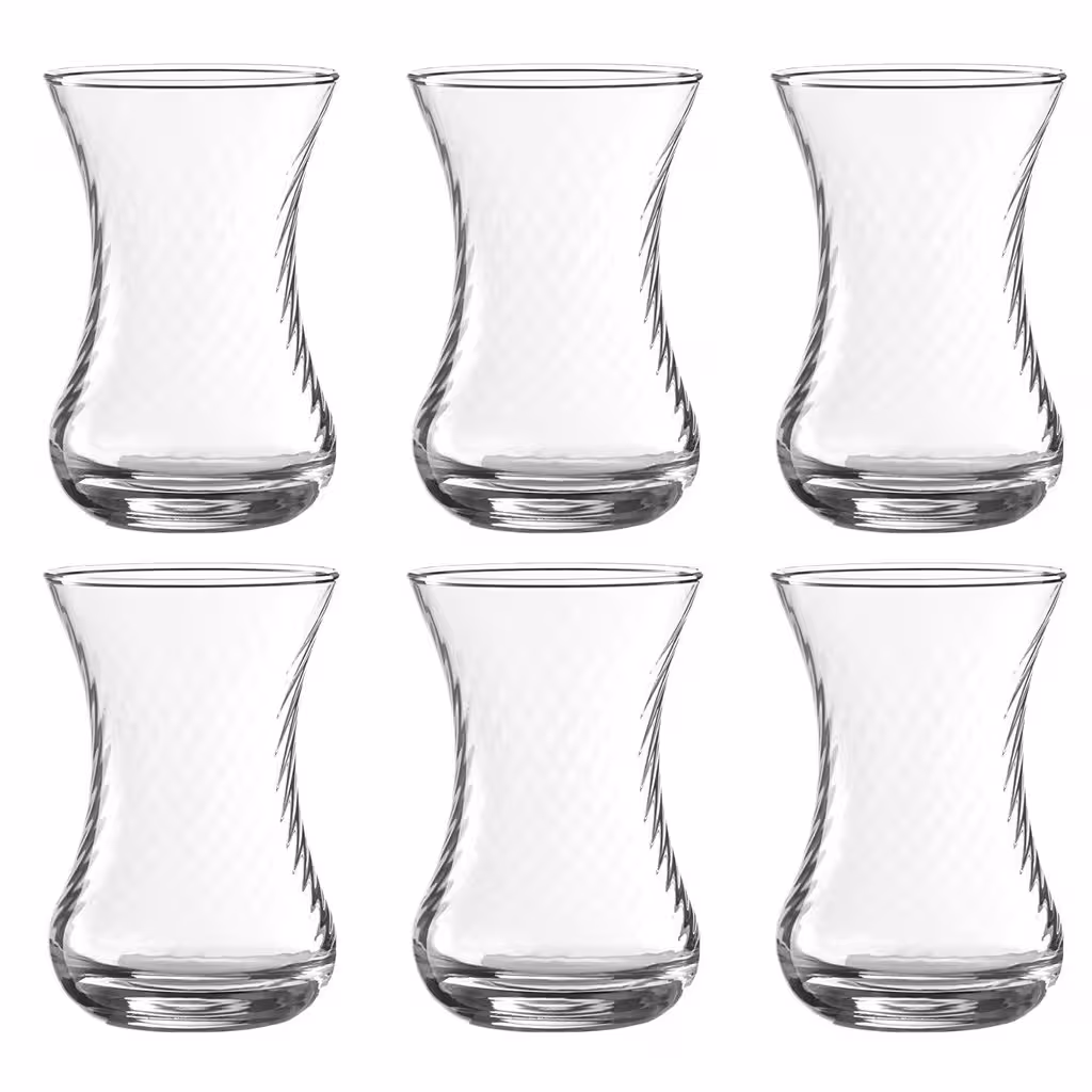 استکان پاشاباغچه مدل Ince Belli 42781 کد 9005 بسته 6 عددی 
